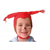Kostýmová čiapka - VEVERIČKA