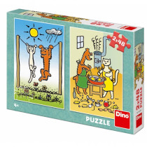 Puzzle Psíček a mačička