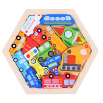 Drevené puzzle Vozidlá, 16ks