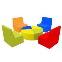 Sada štyroch štvrťkruhov +...