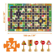 Skladacia puzzle dráha Mesto